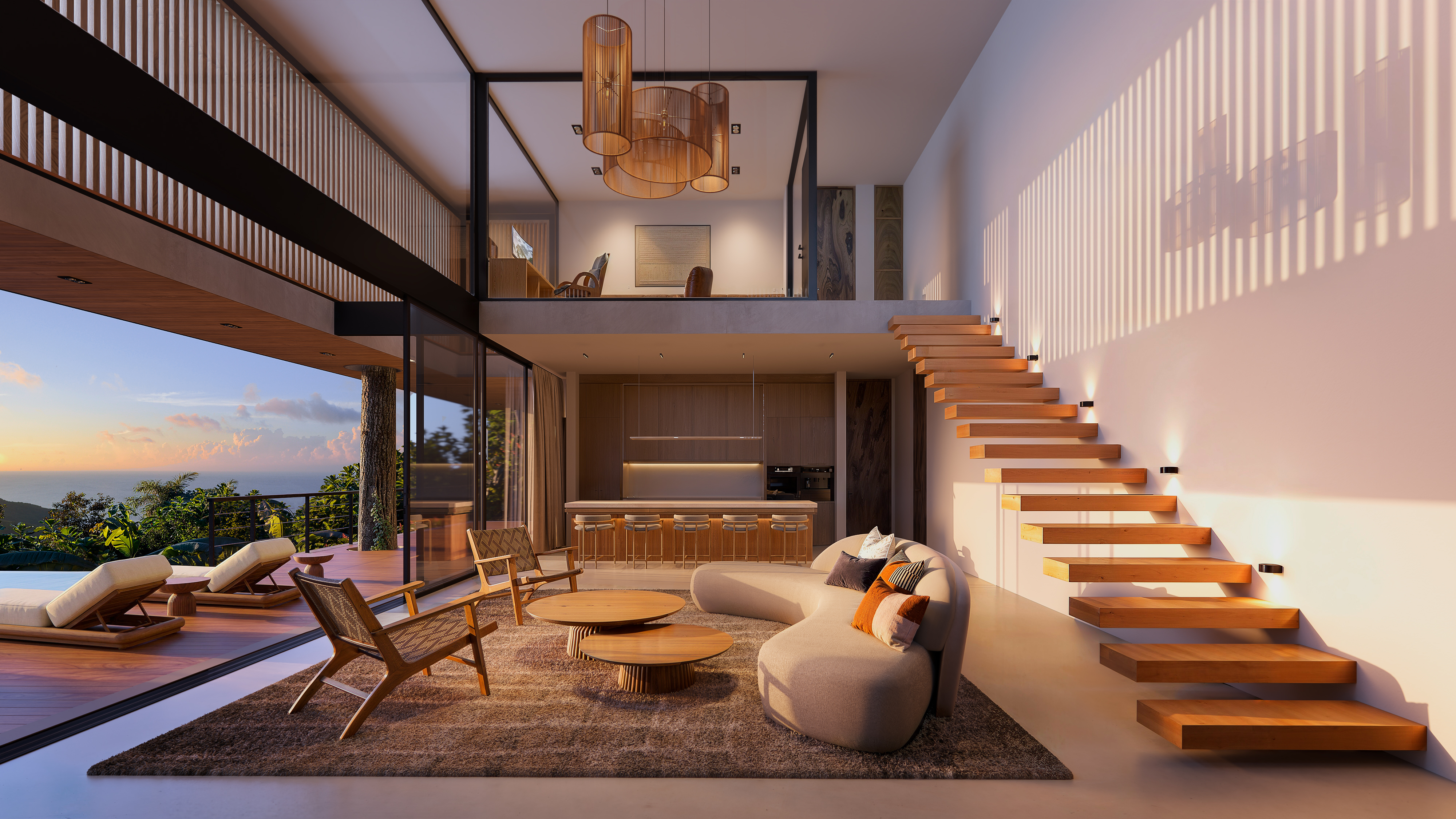 Casa en la selva interior